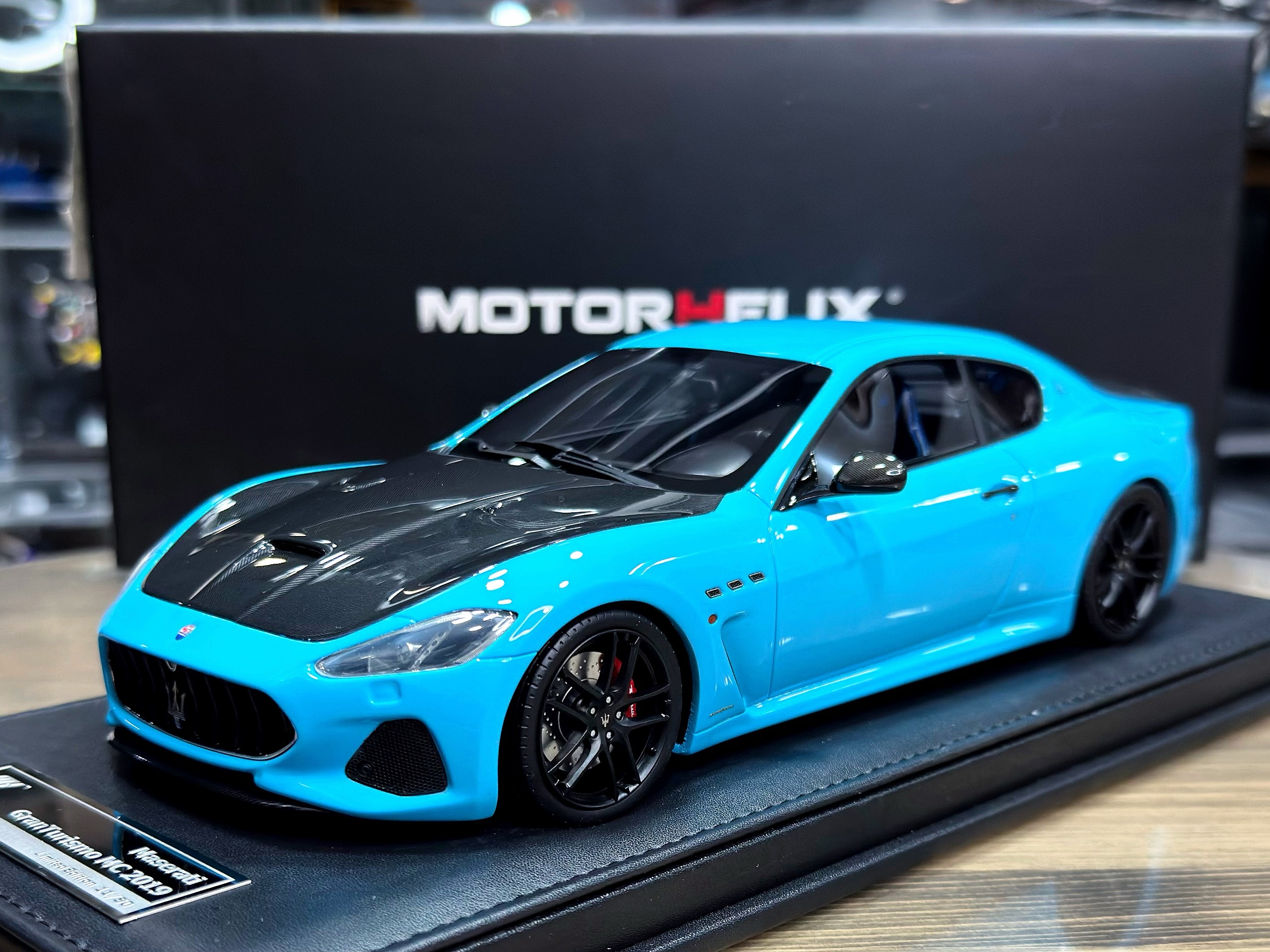 MH013ABBL Motorhelix Maserati Gran Turismo MC 2019 Baby Blue 1:18