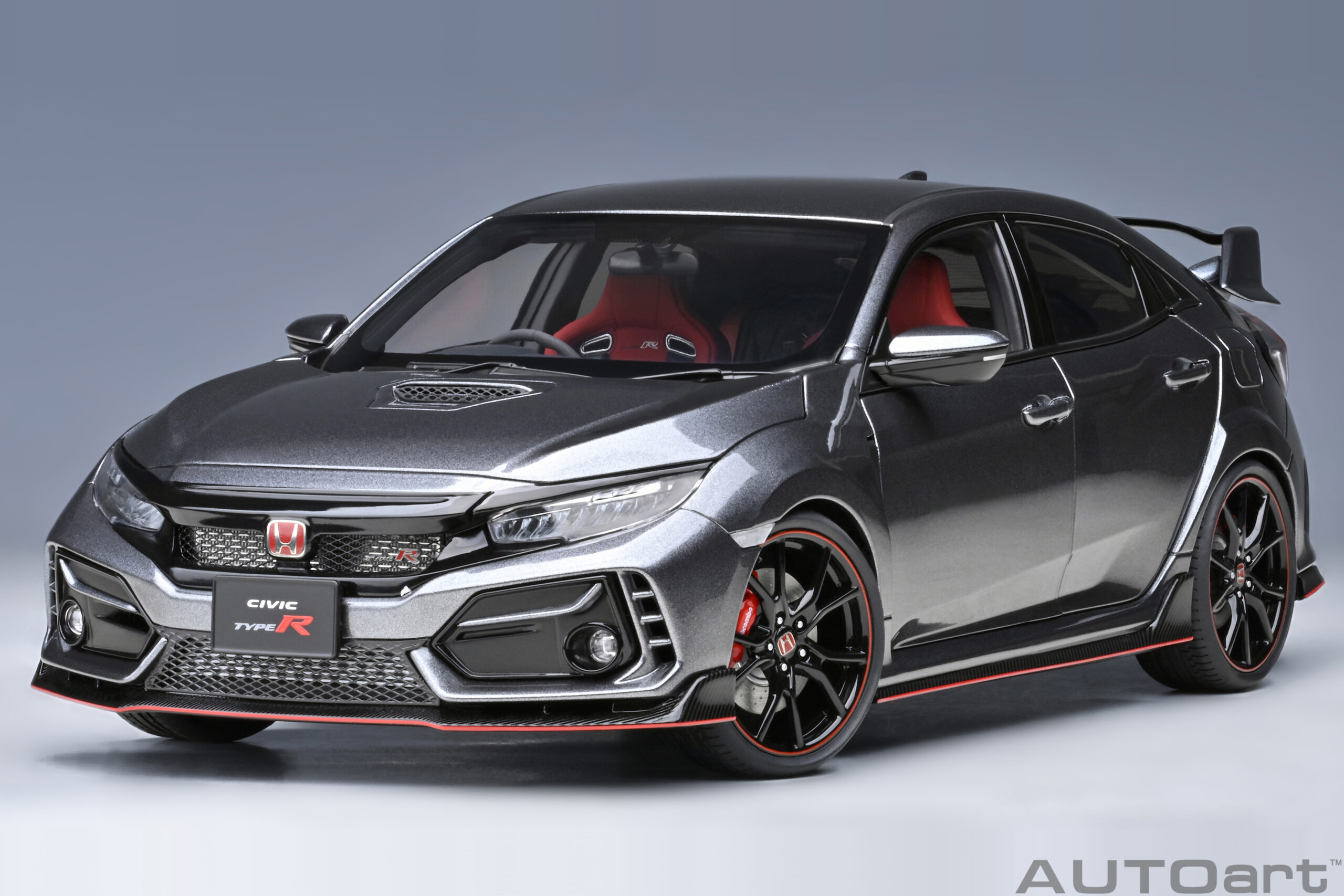 73221 AUTOart Honda Civic Type R (FK8) 2021 Pelished Metal Metallic 1:18