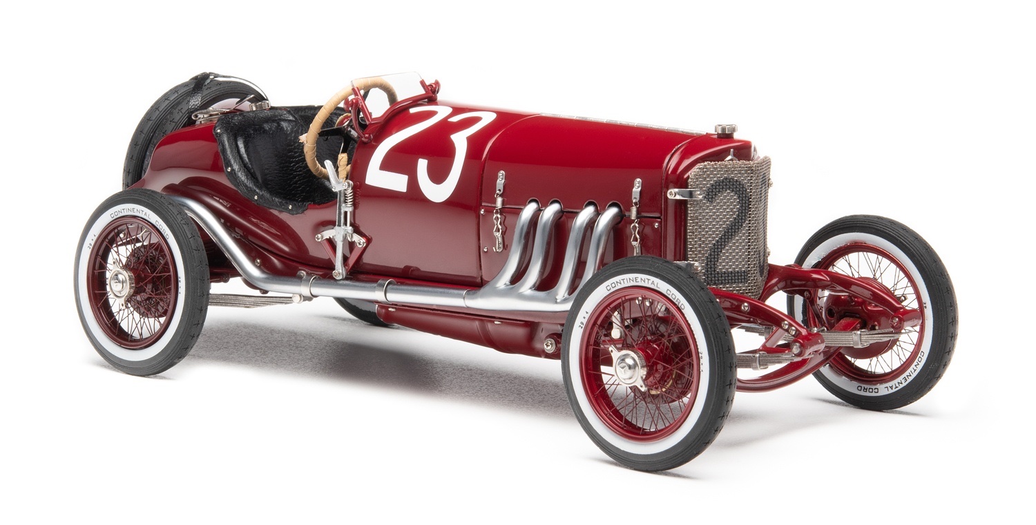 M-186 CMC Mercedes-Benz Targa Florio 1924 #23 (with external gasoline line) Red 1:18