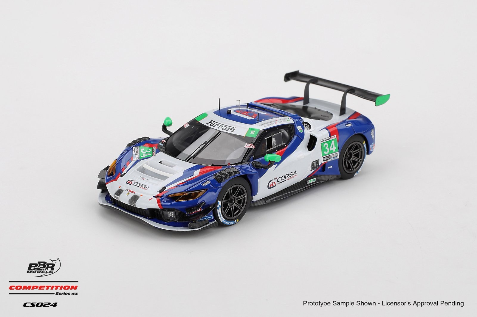 CS024 BBR Models Ferrari 296 GT3 #34 Conquest Racing 2025 IMSA Daytona 24 Hrs 1:43