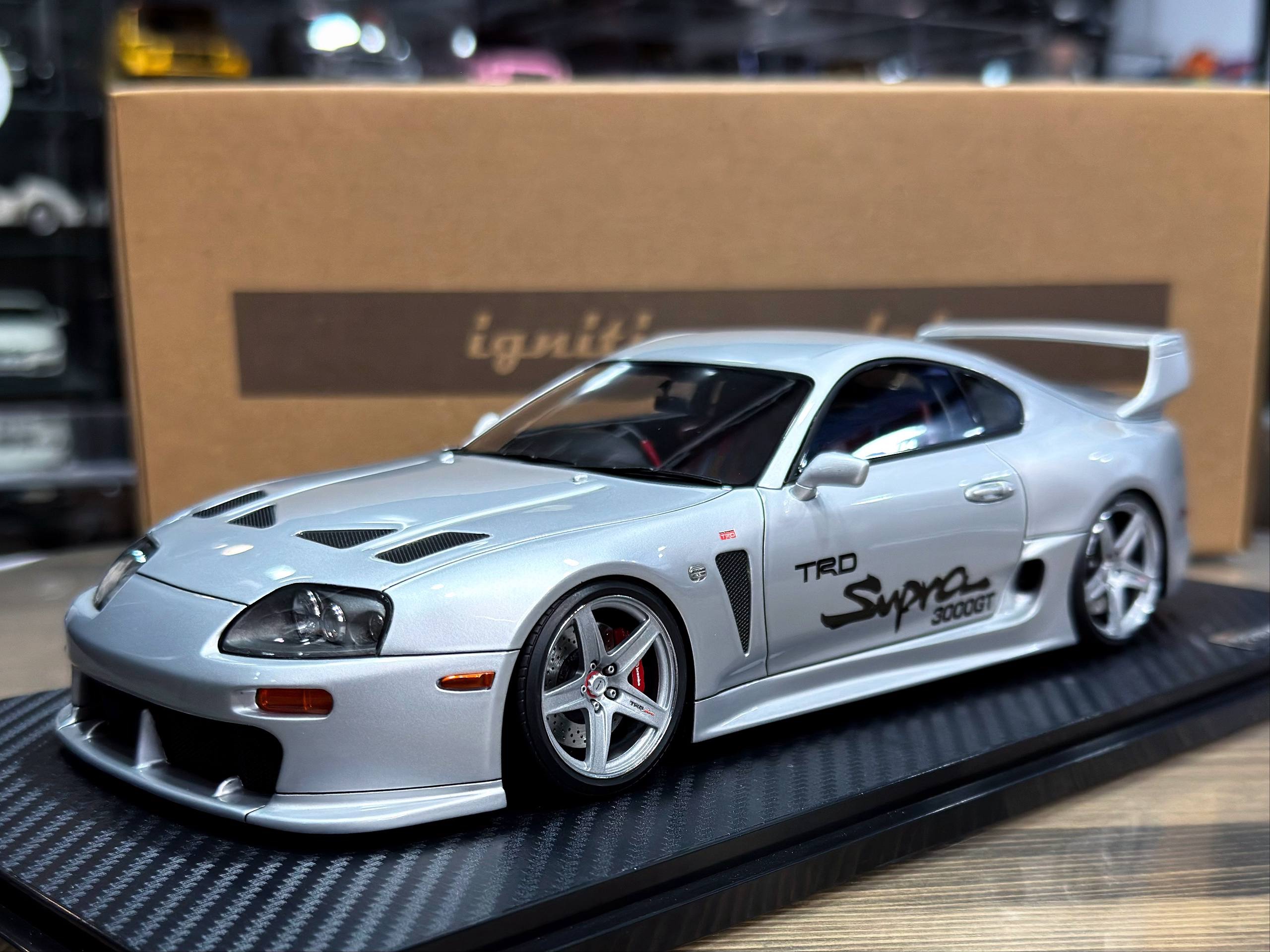 IG3600 Ignition Model Toyota Supra (A80) TRD 3000GT Silver 1:18