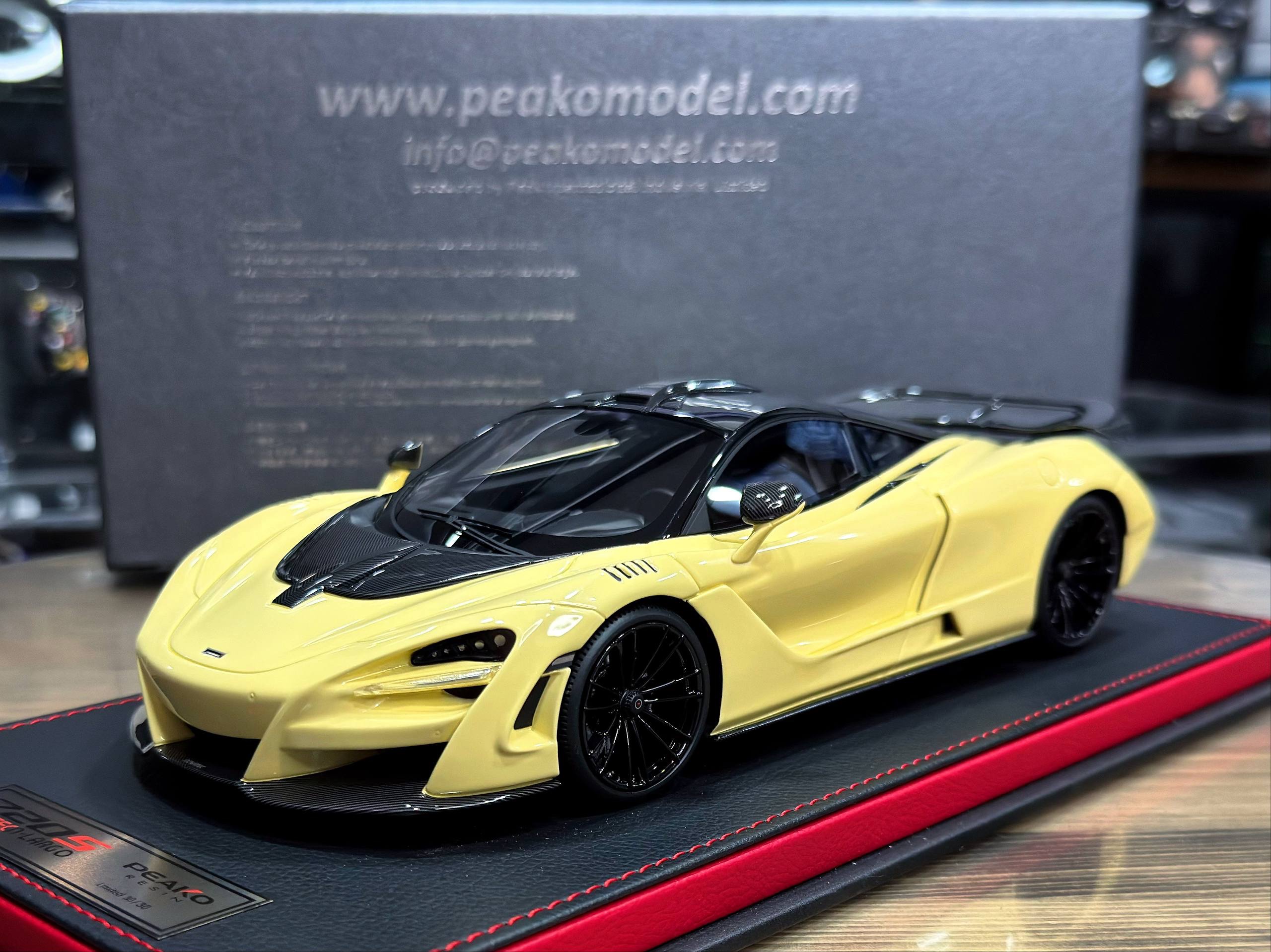 83404 Peako Model Novitec N-Largo McLaren 720S Yellow 1:18