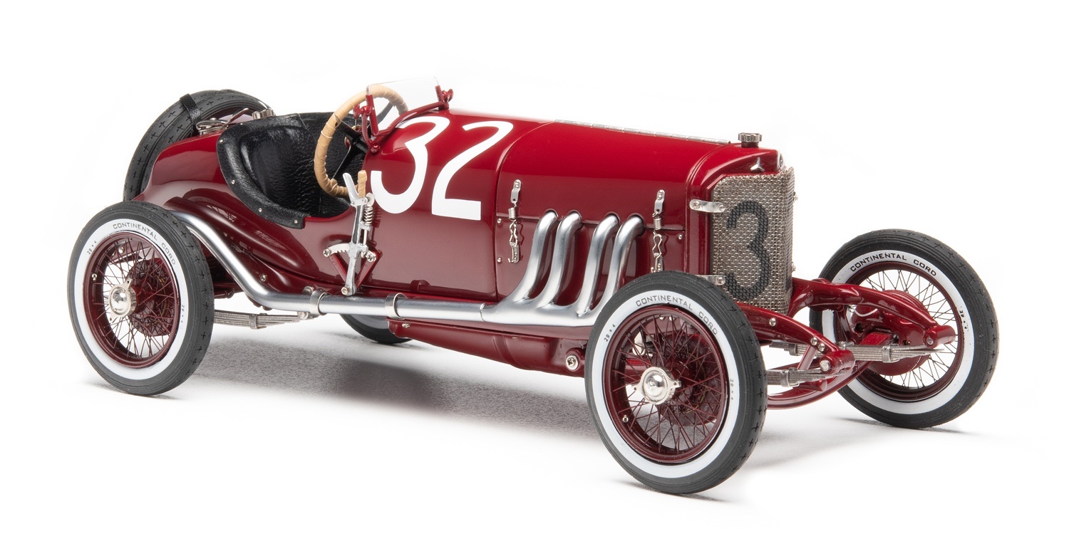 M-187 CMC Mercedes-Benz Targa Florio 1924 #32 (with external gasoline line) Red 1:18