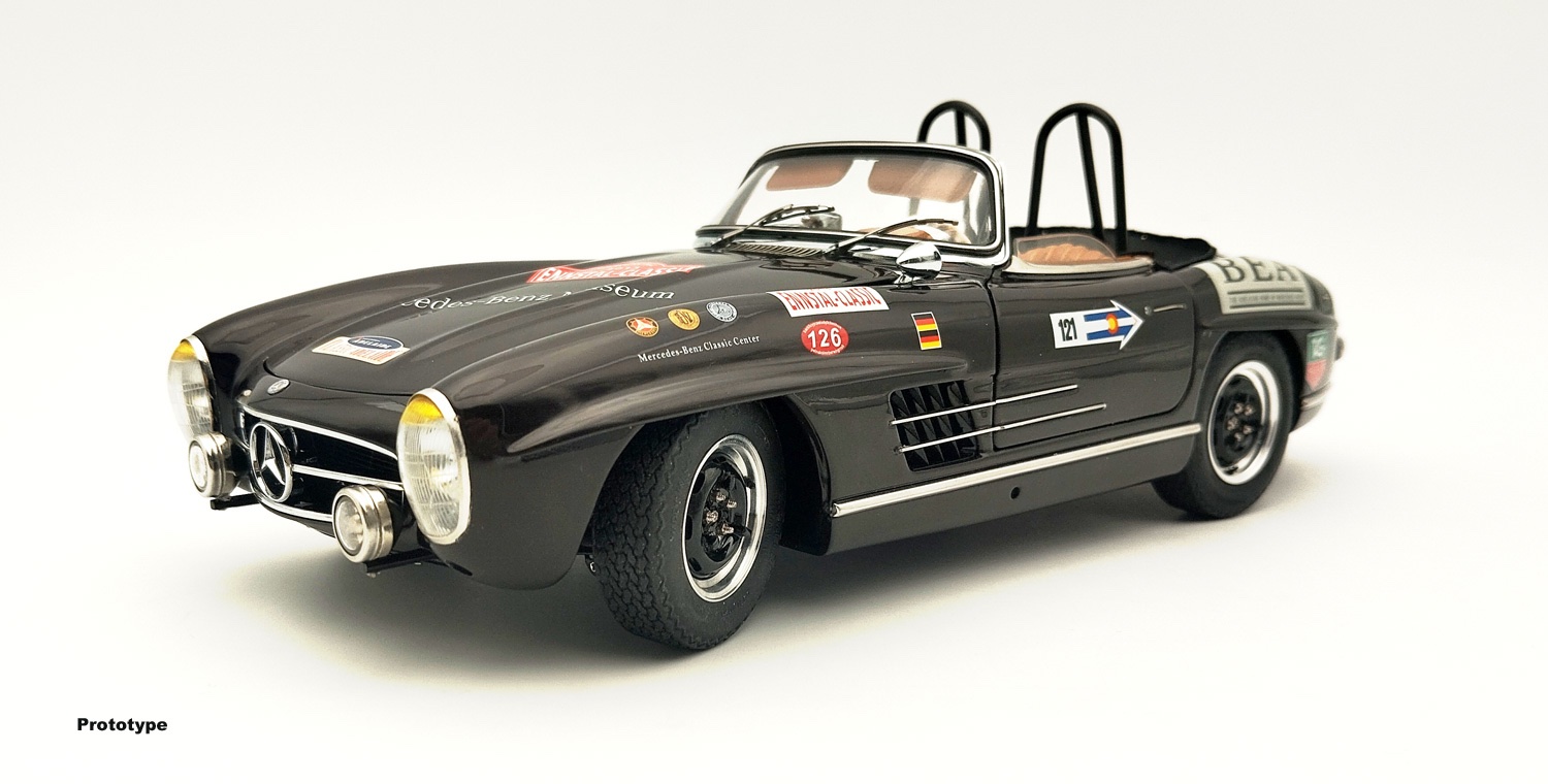 M-295 CMC Mercedes Benz 300 SL W198 Roadster Open Racing Version Brown 1:18