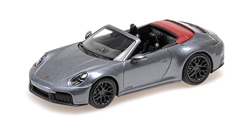 410064132 Minichamps Porsche 911 (992.2) Carrera GTS Cabriolet 2024 Grey Metallic 1:43