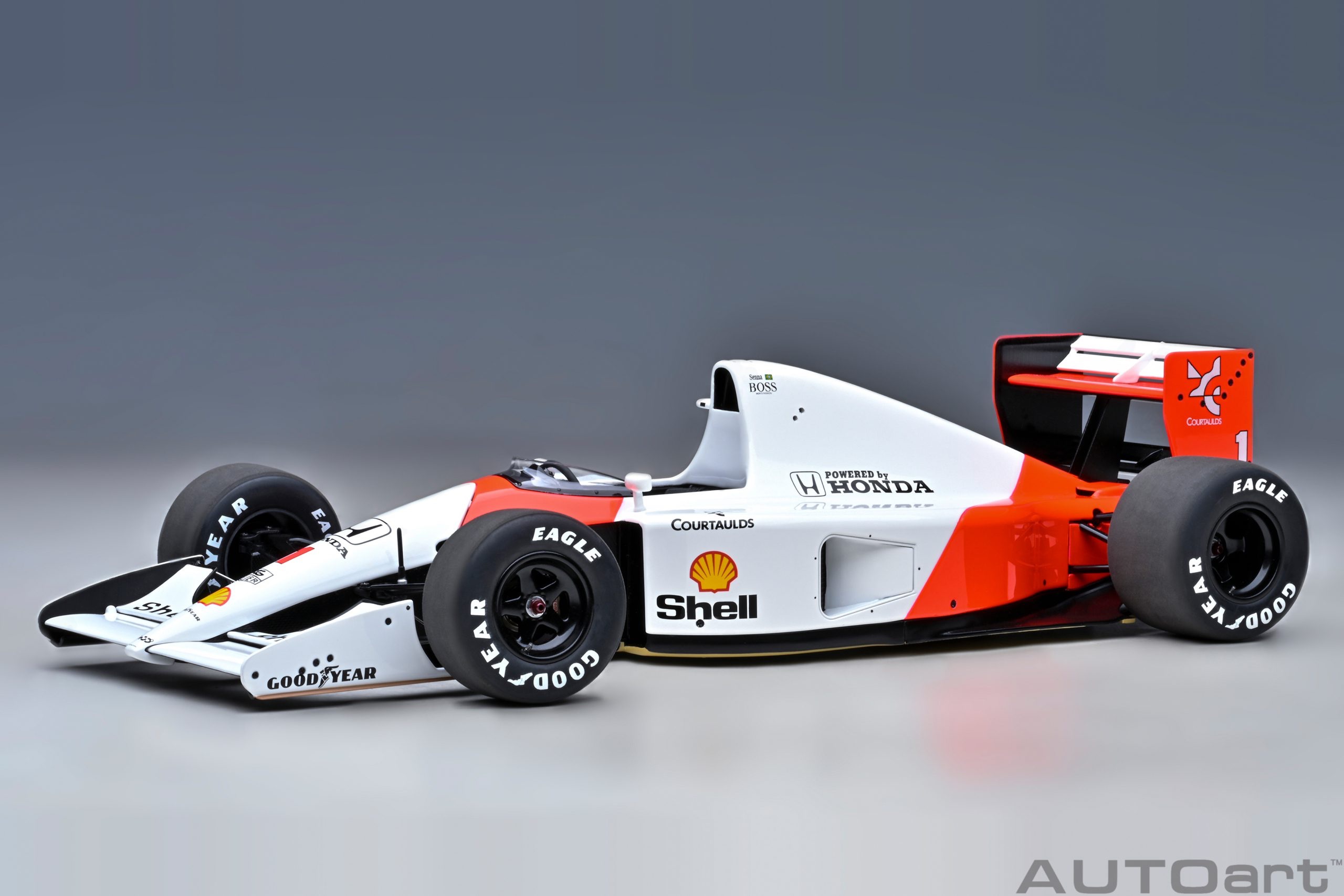 89150 AUTOart McLaren Honda MP4/6 1991 #1 (without McLaren logo) 1:18