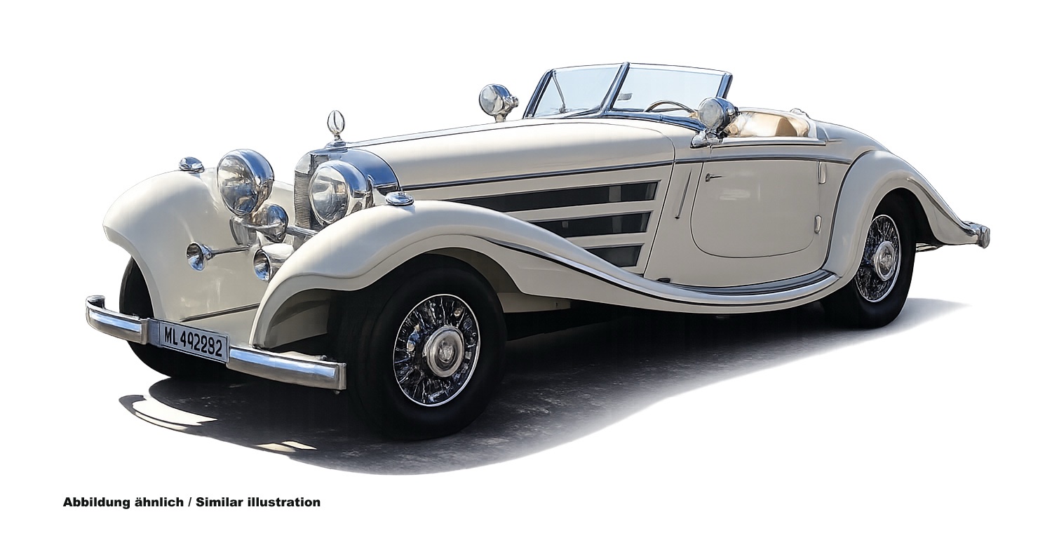M-312 CMC Mercedes Benz 500K Spezial Roadster White 1:18