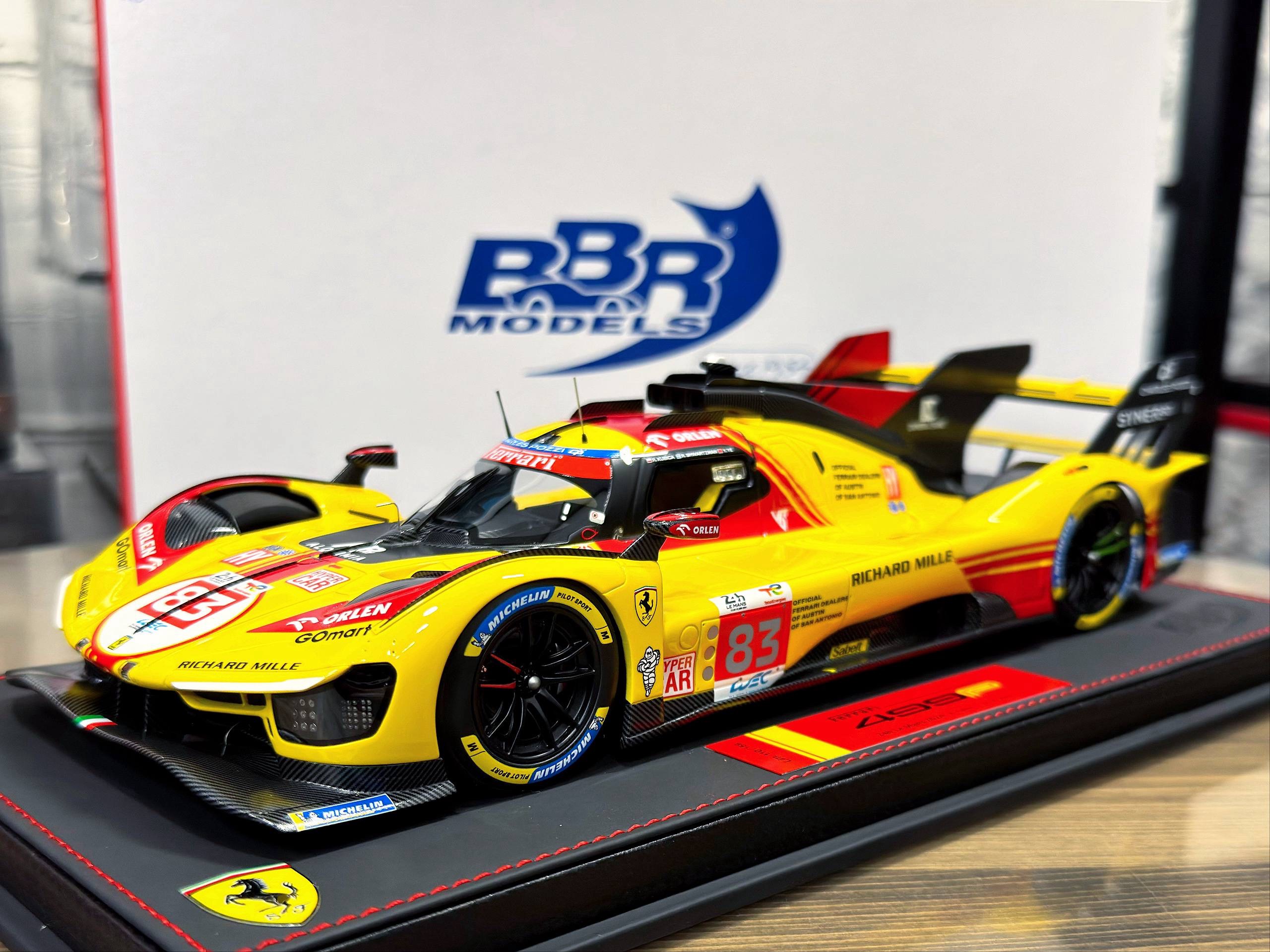 P18252C BBR Models Ferrari 499P car n. 83 LeMans 2024 Kubica Ye Shwartzman 1:18