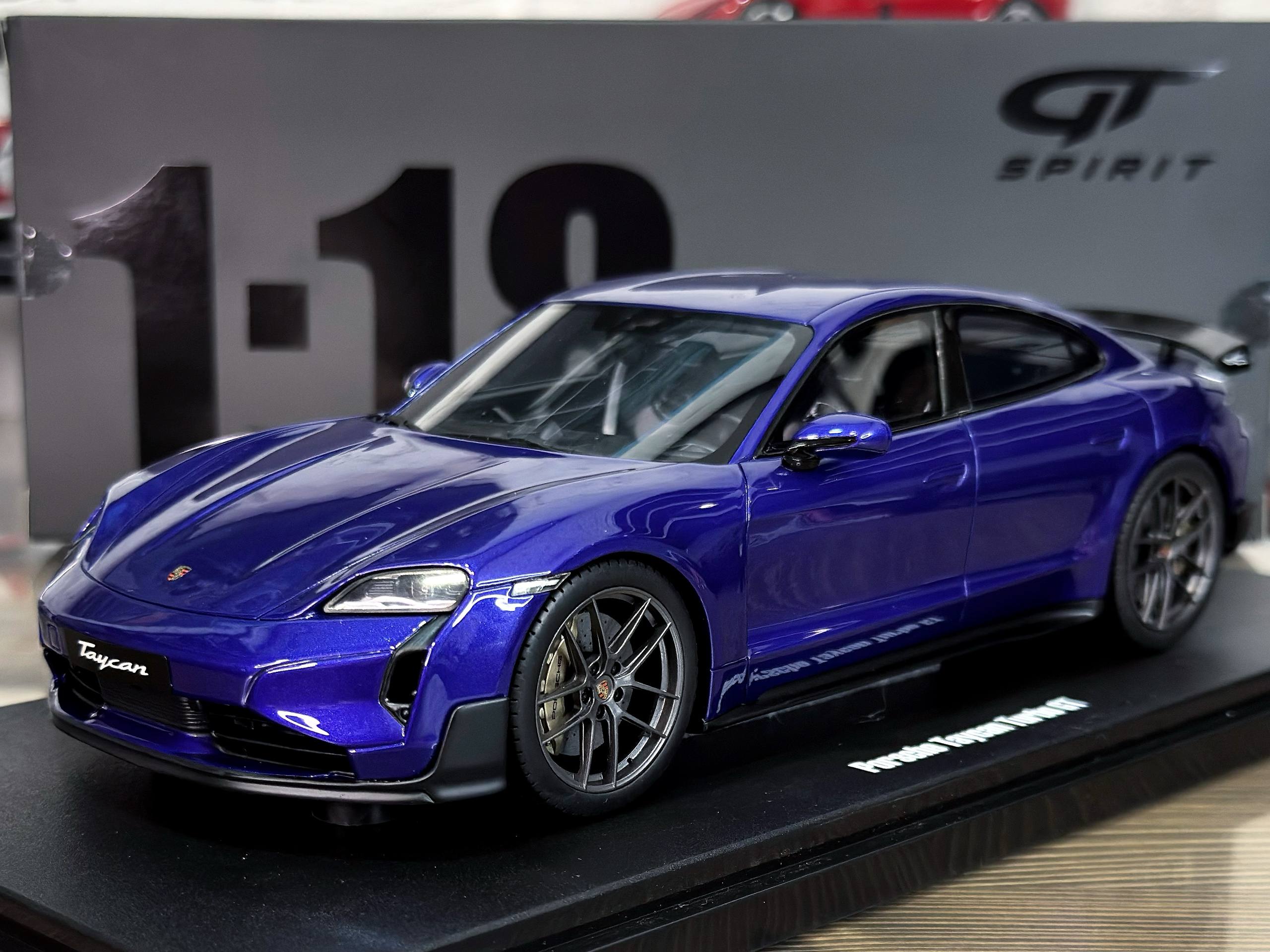 GT520 GT Spirit Porsche Taycan Turbo GT Purple Sky Metallic 2023 1:18