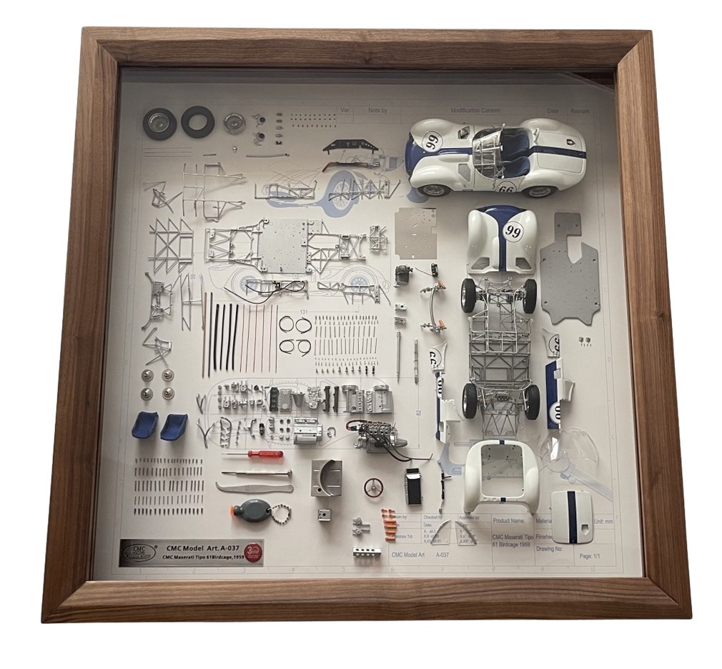A-037 CMC Model Art Maserati Tipo 61 Birdcage 1:18