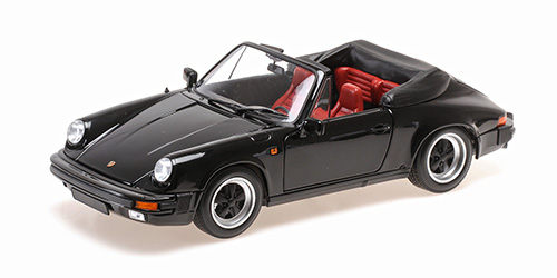 100063035 Minichamps Porsche 911 Carrera 3.2 Cabriolet 1983 Black 1:18