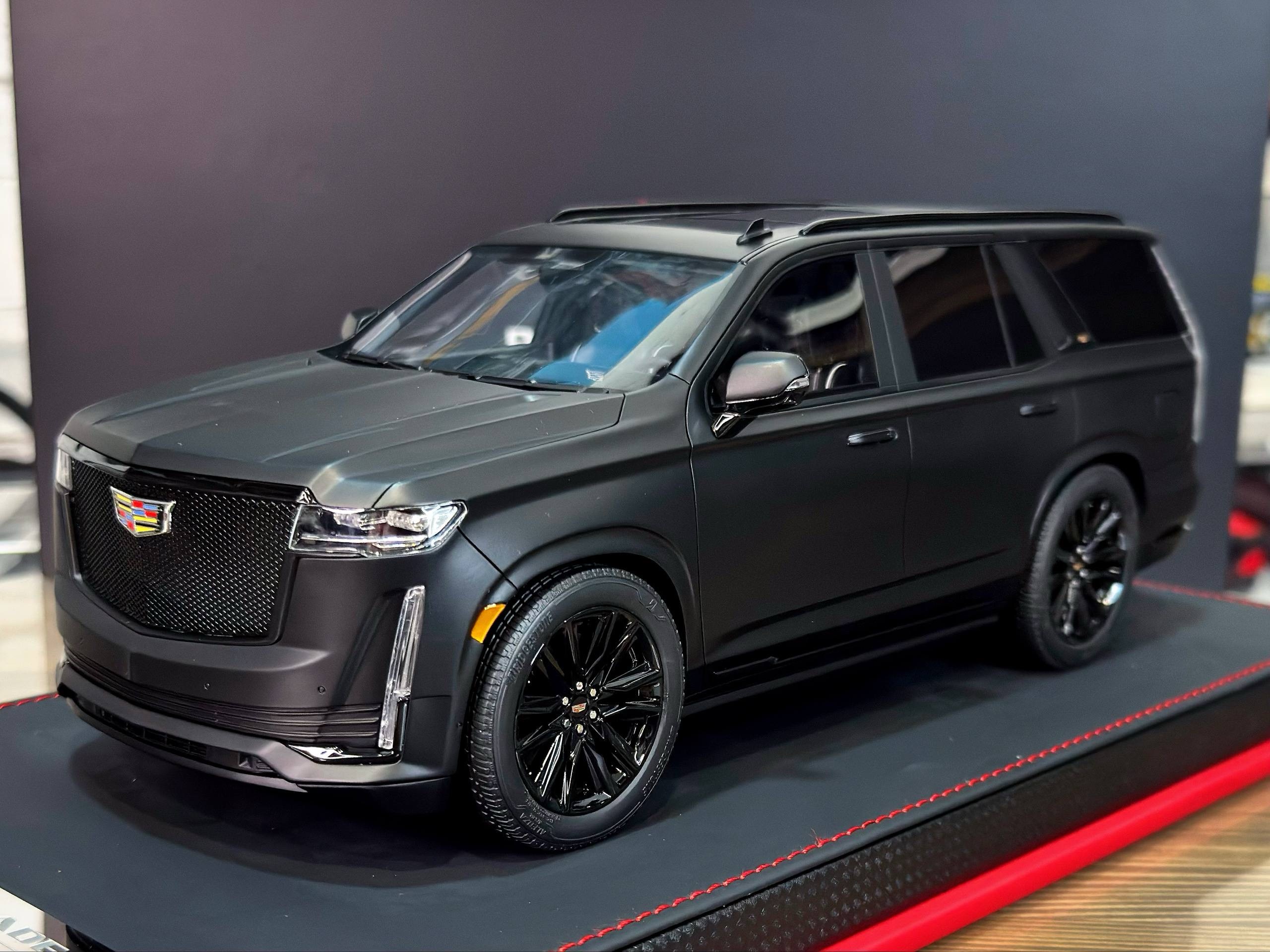 BBA Model Cadillac Escalade 2022 Matt Black 1:18