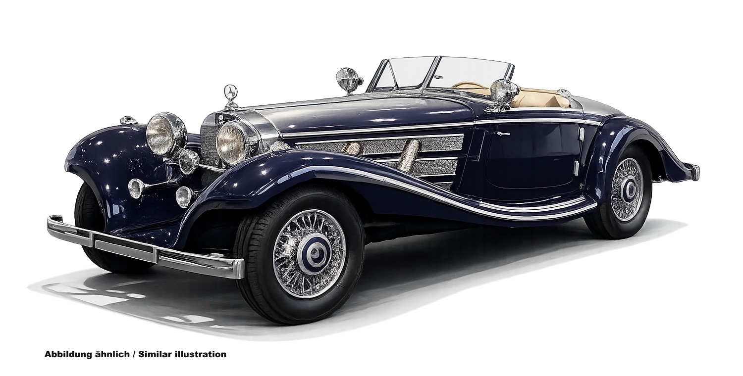 M-310 CMC Mercedes Benz 500K Spezial Roadster Blue 1:18