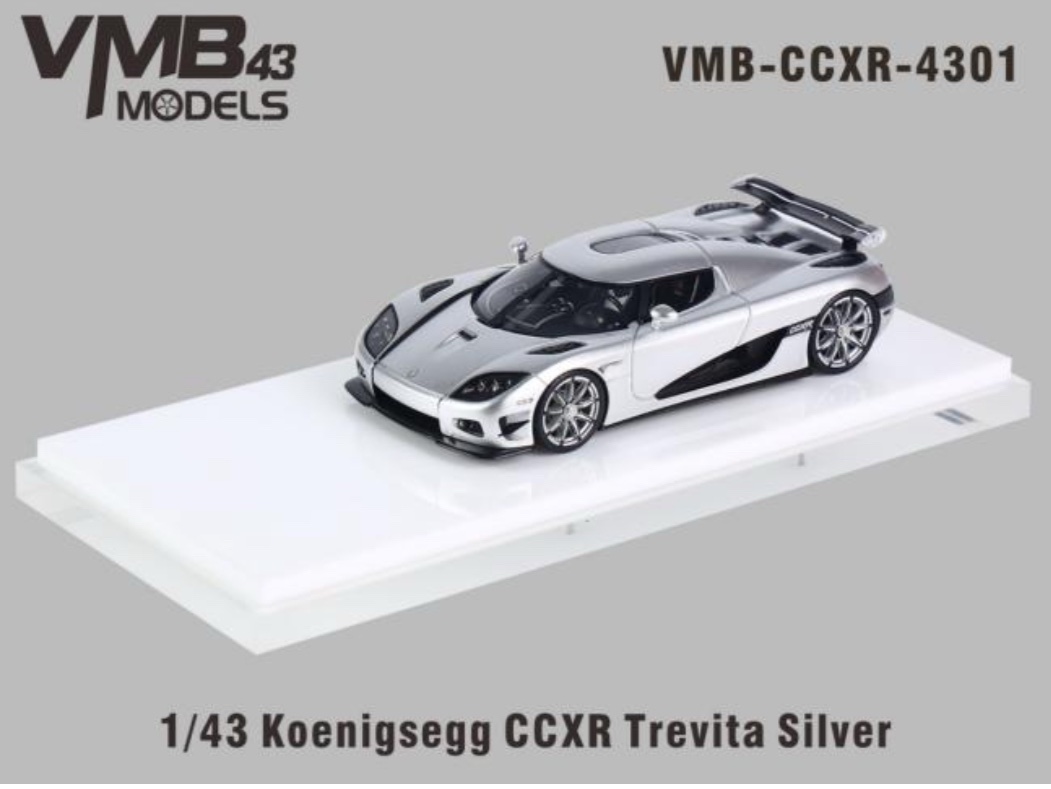 CCXR4301 VMB Models Koenigsegg CCXR Trevita Silver 1:43