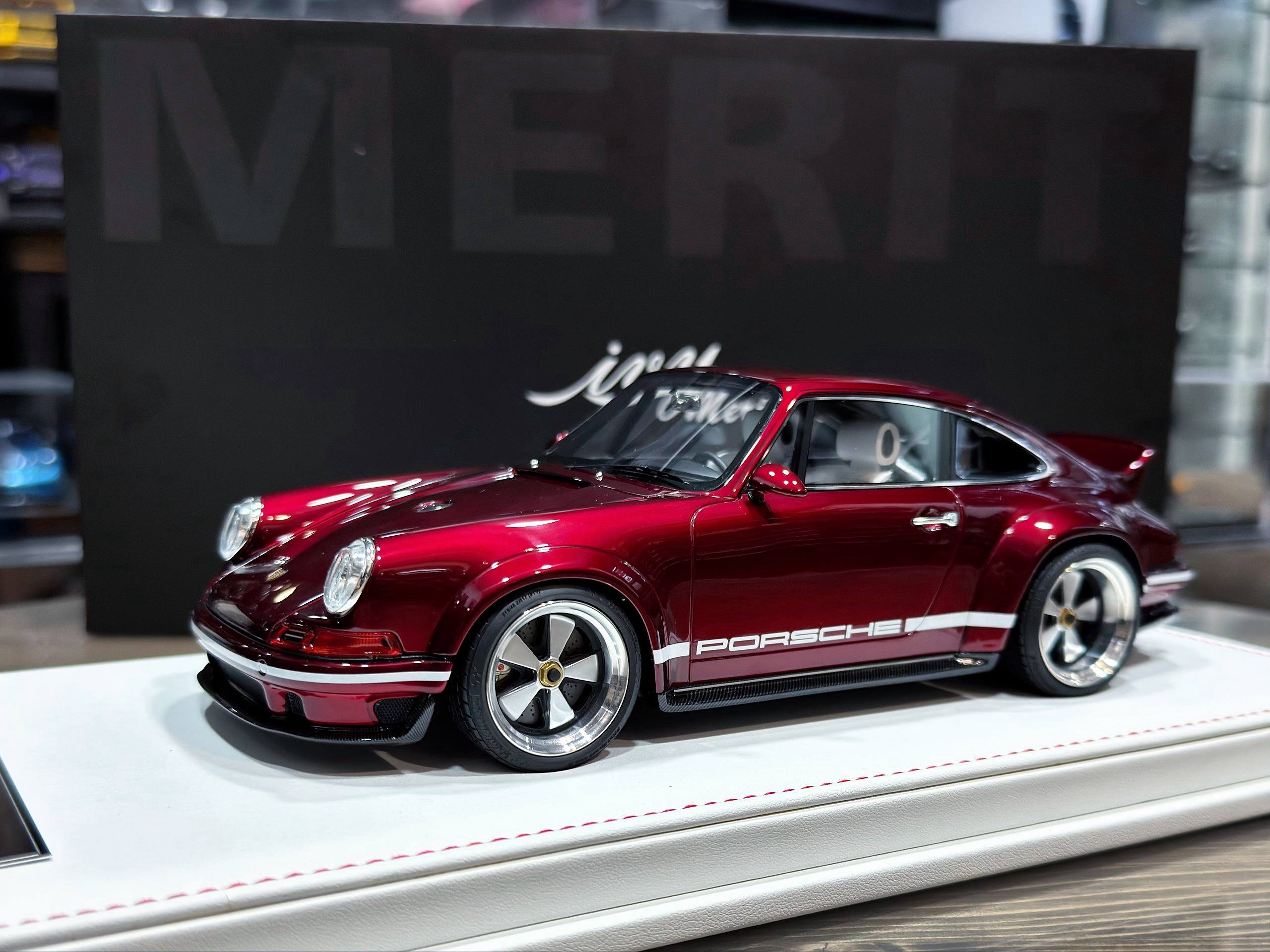 IM1835MR IVY Merit Porsche 911 Singer DLS Metallic Red 1:18