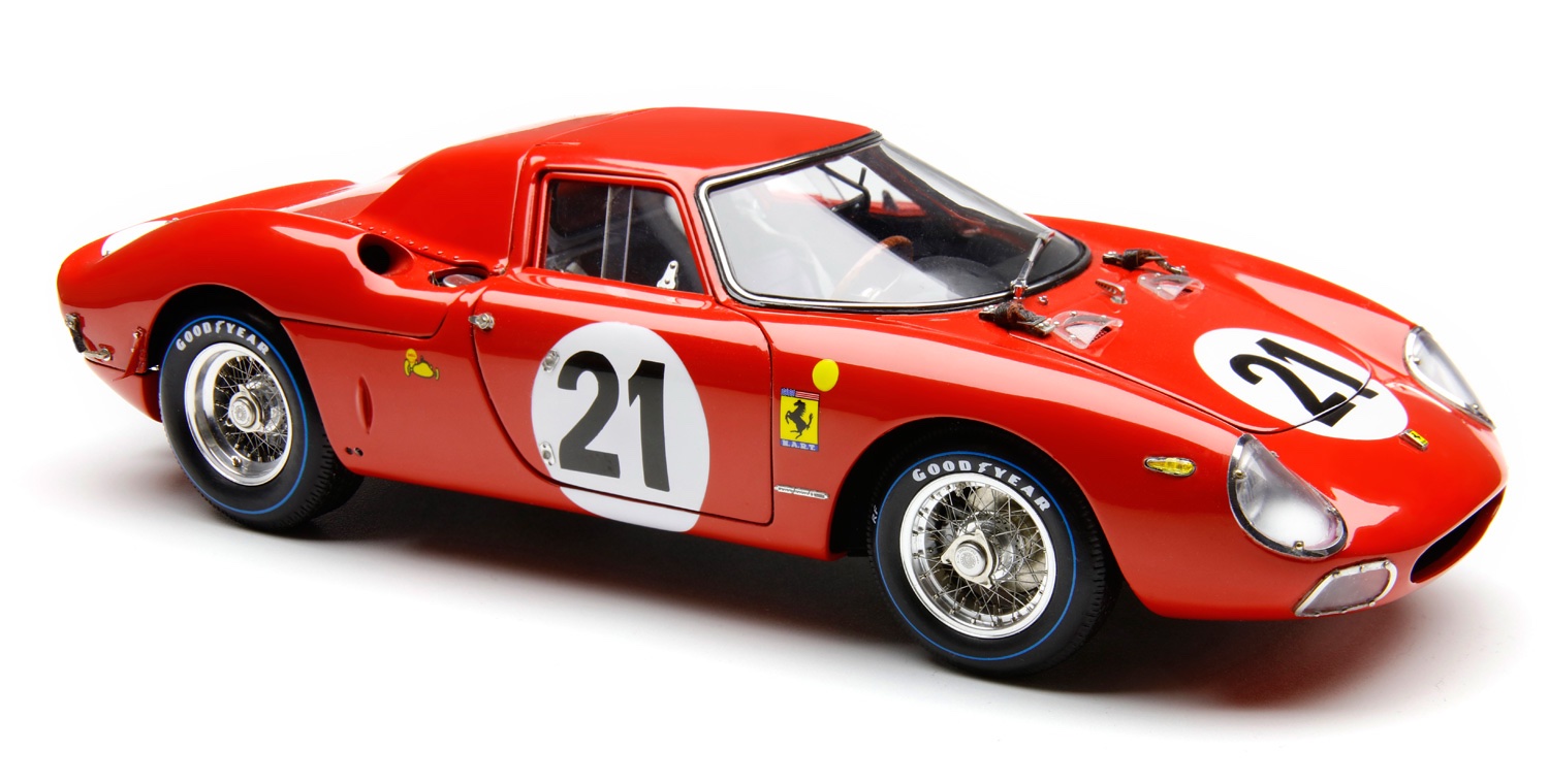M-263 CMC Ferrari 250 LM Winner 24H France 1965 #21 Chassis 5893 Rindt/Gregory Red 1:18