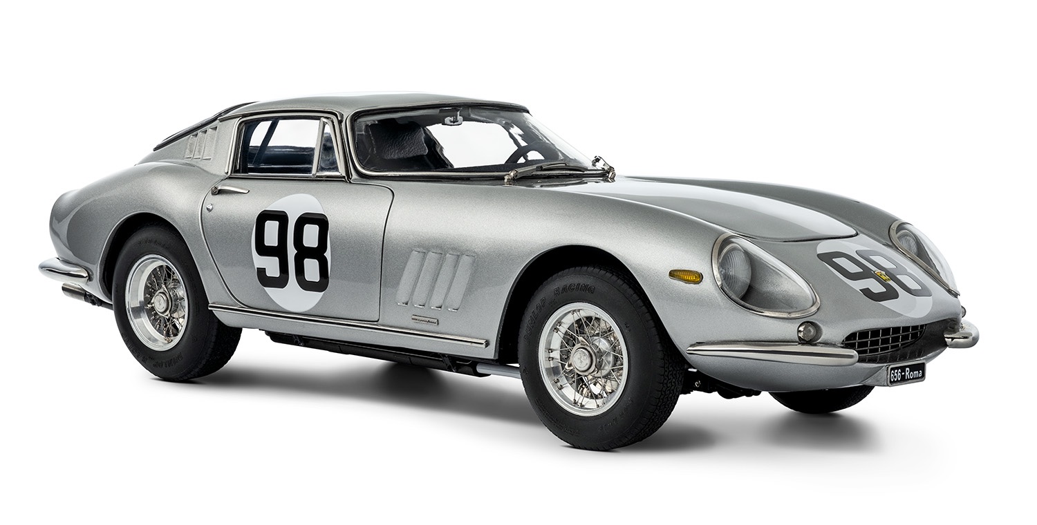 M-211 CMC Ferrari 275 GTB/C 1966 Chassis 09051 #98 Silver 1:18