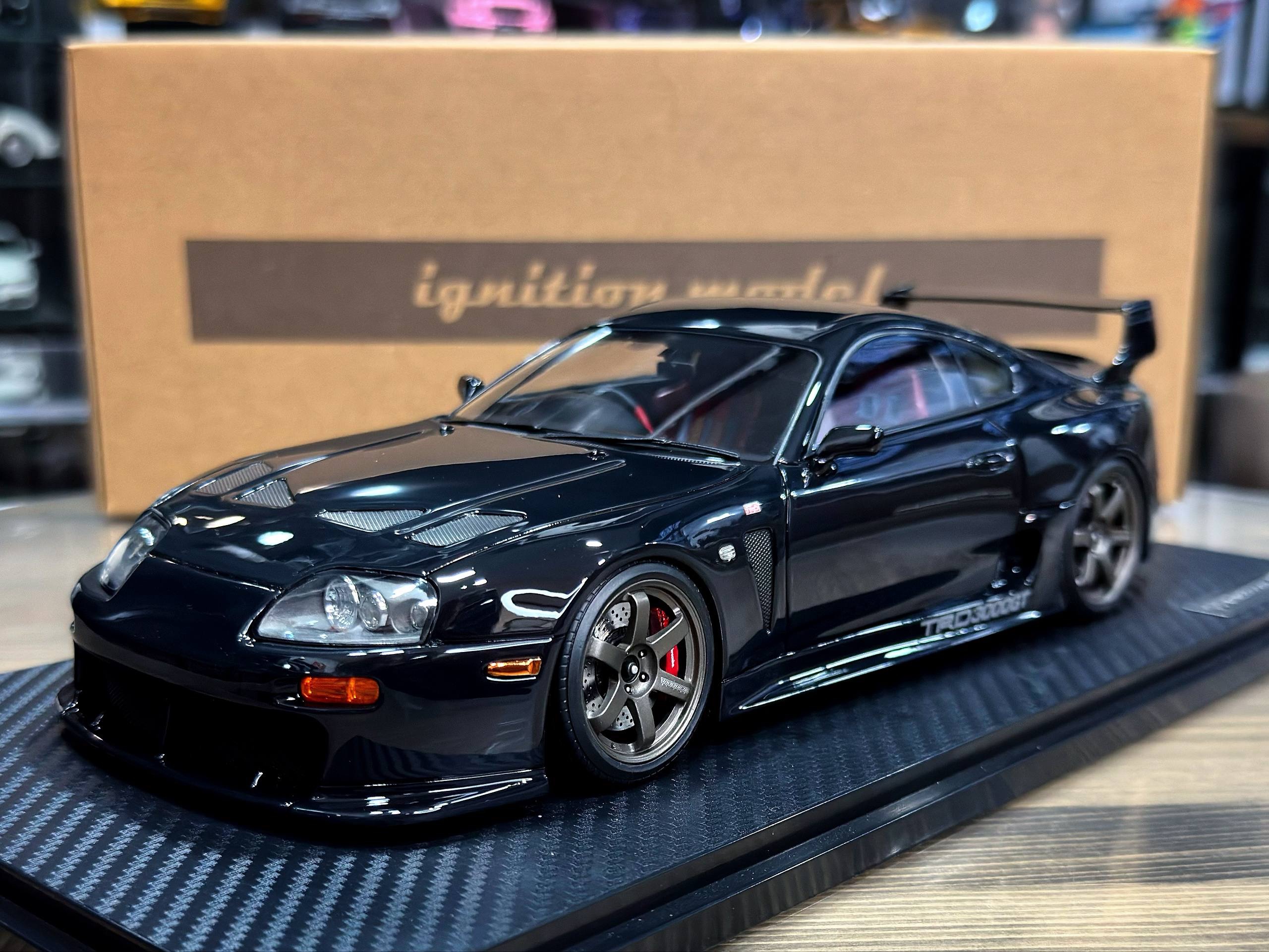 IG3599 Ignition Model Toyota Supra (A80) TRD 3000GT Black 1:18