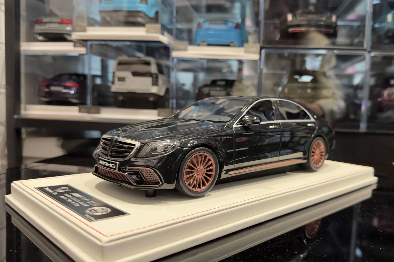 Vehicle Art Mercedes S65 Black  1:18