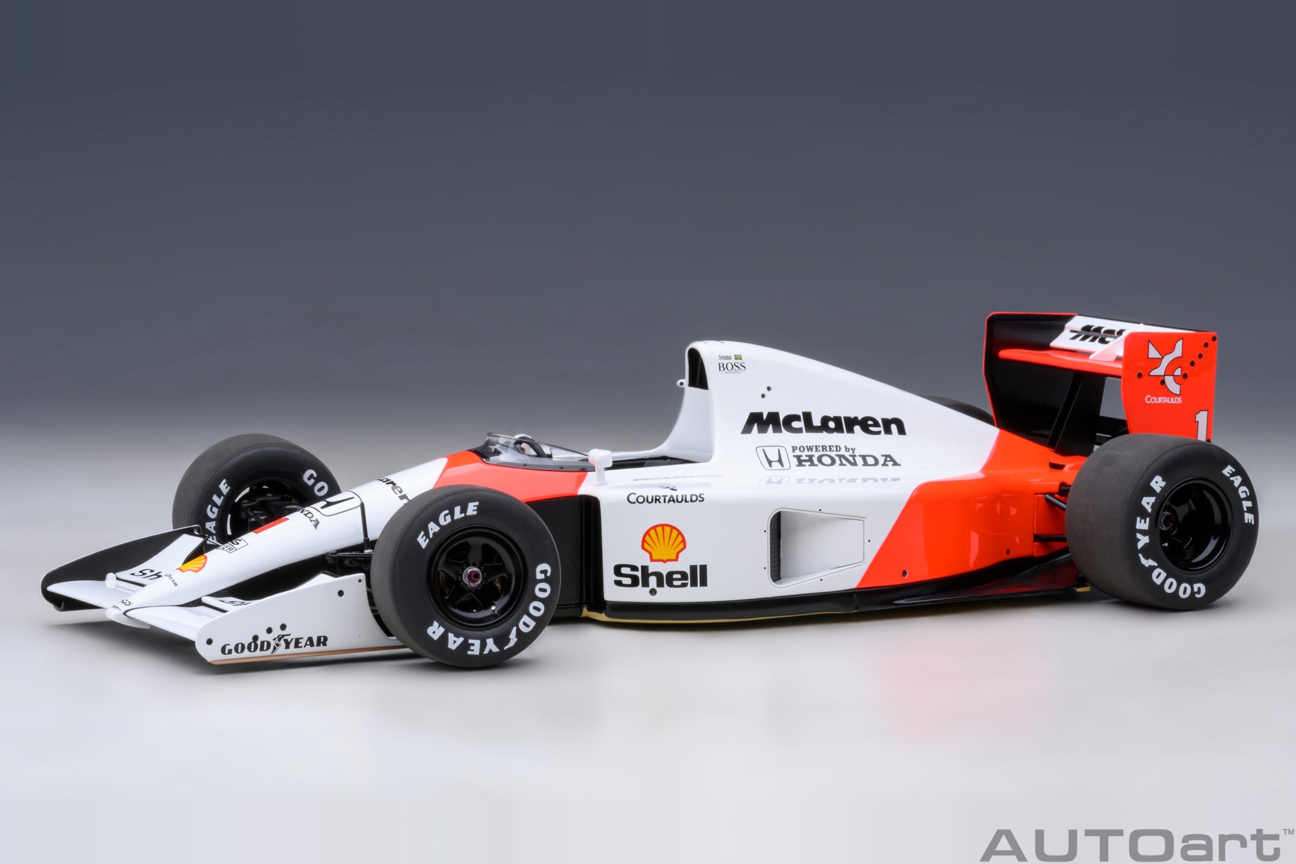 89140 AUTOart McLaren Honda MP4/6 1991 #1 (with McLaren logo) 1:18
