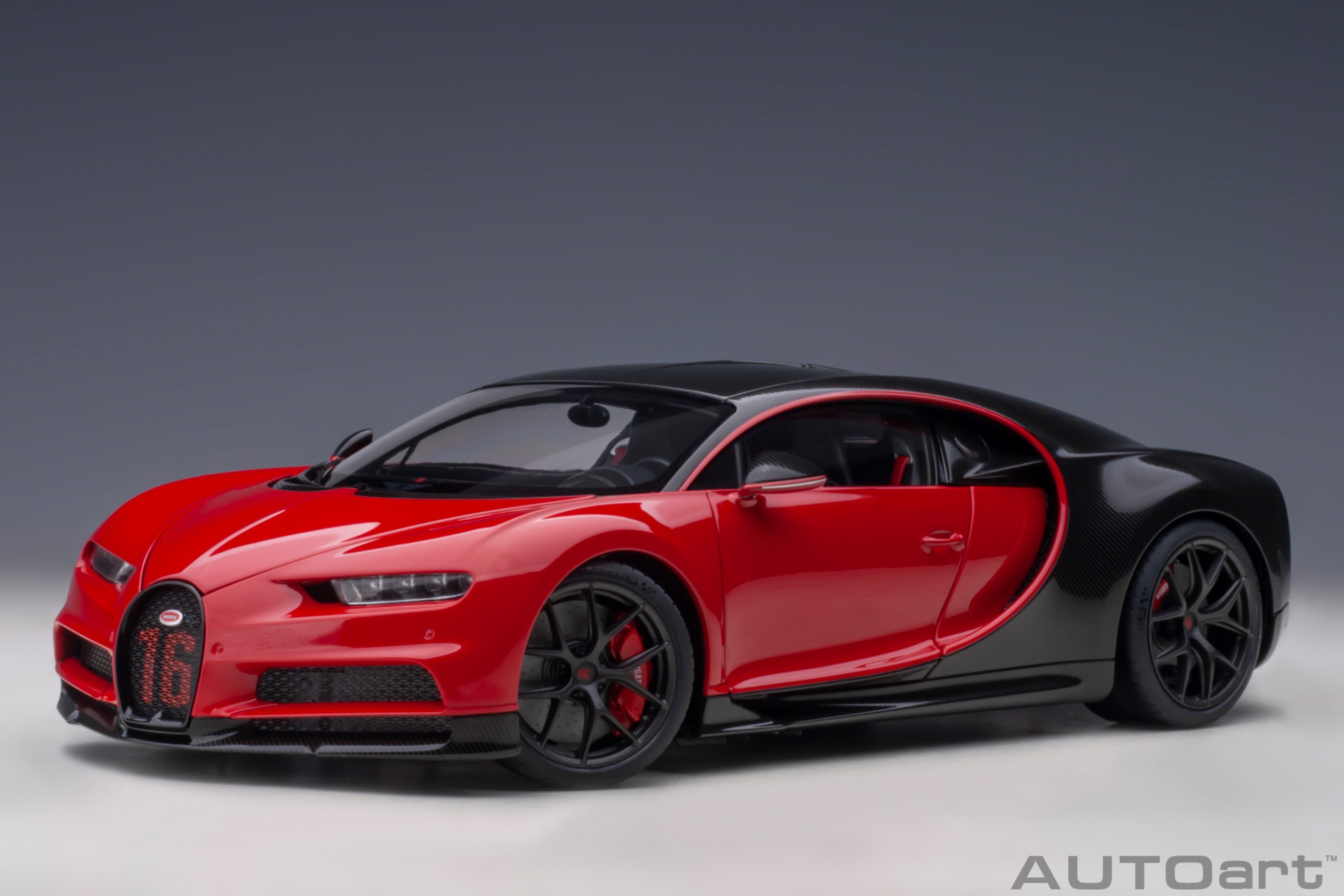 70996 AUTOart Bugatti Chiron Sport Italian Red/Carbon 1:18