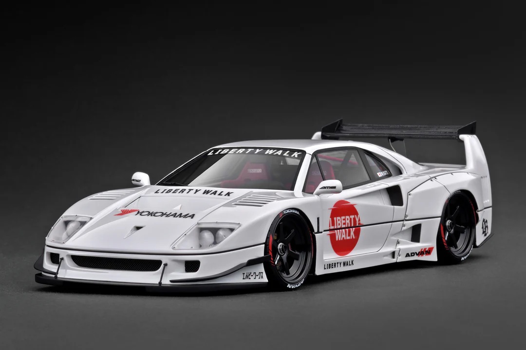 IG3752 Ignition Model Ferrari LB-WORKS 40 White 1:18