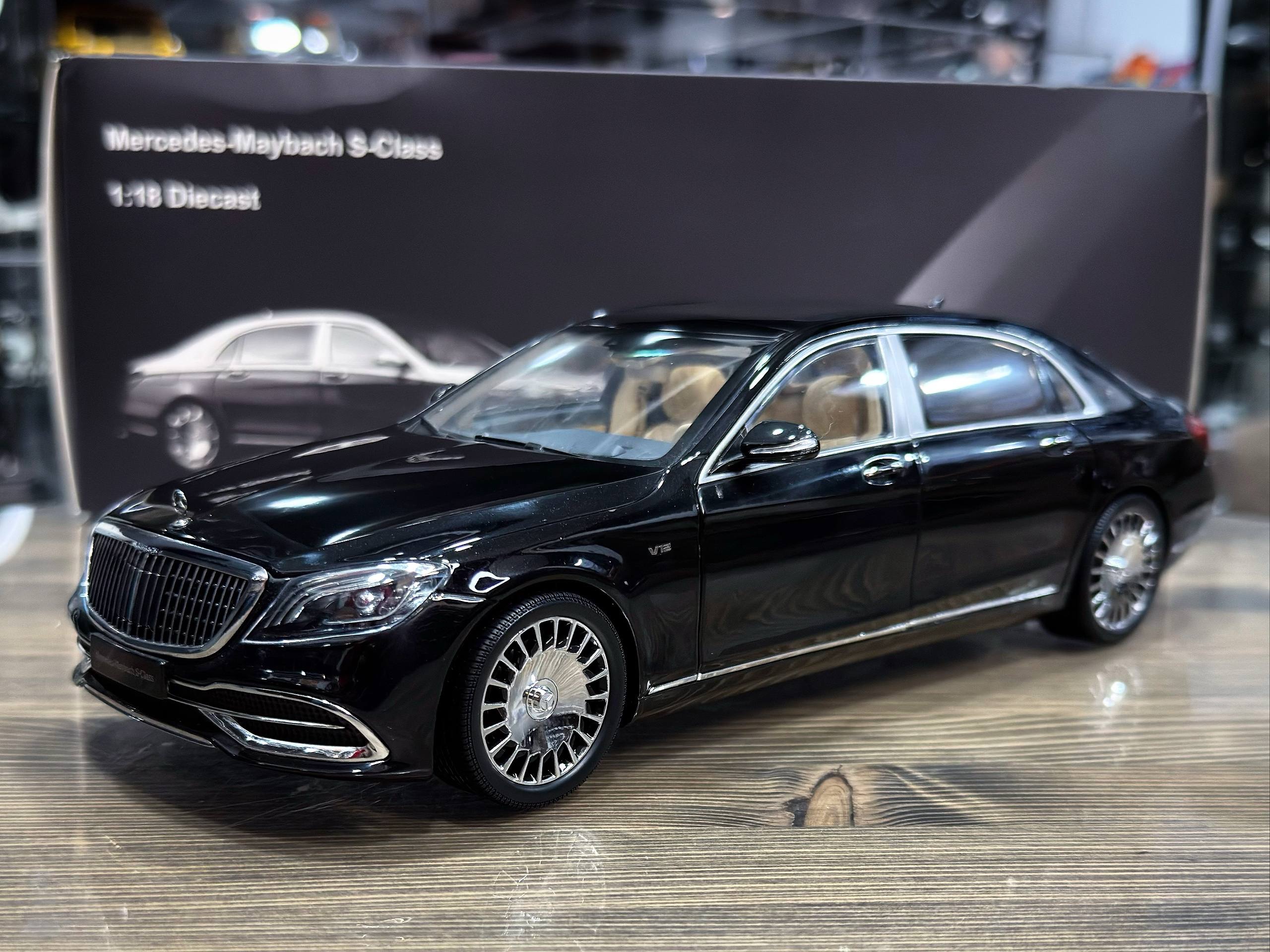 ALM820112 Almost Real Mercedes Mayabach S Class 2019 Obsidian Black 1:18