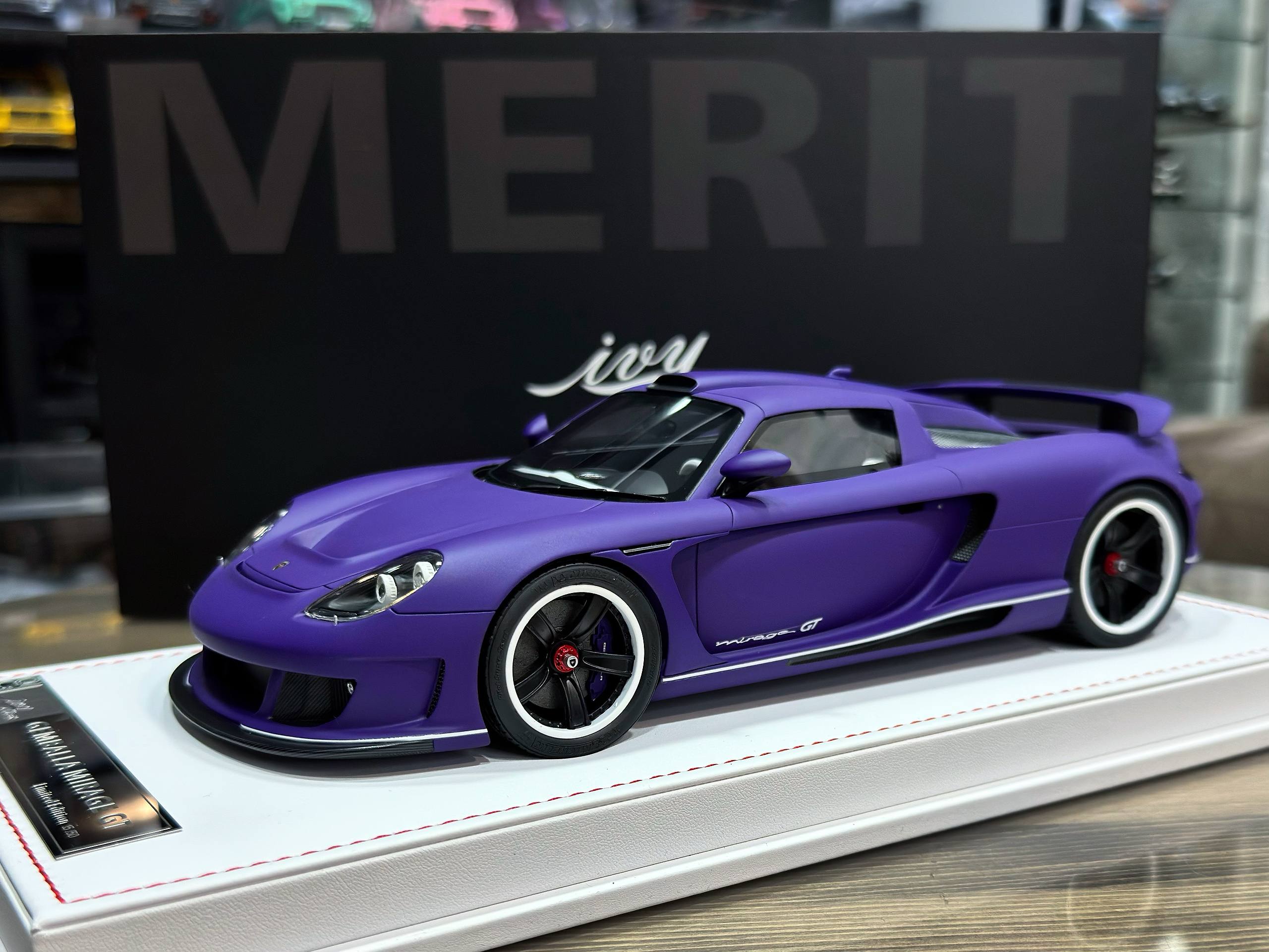 IVY1825G IVY Merit Porsche Gemballa Mirage GT Matt Purple 1:18