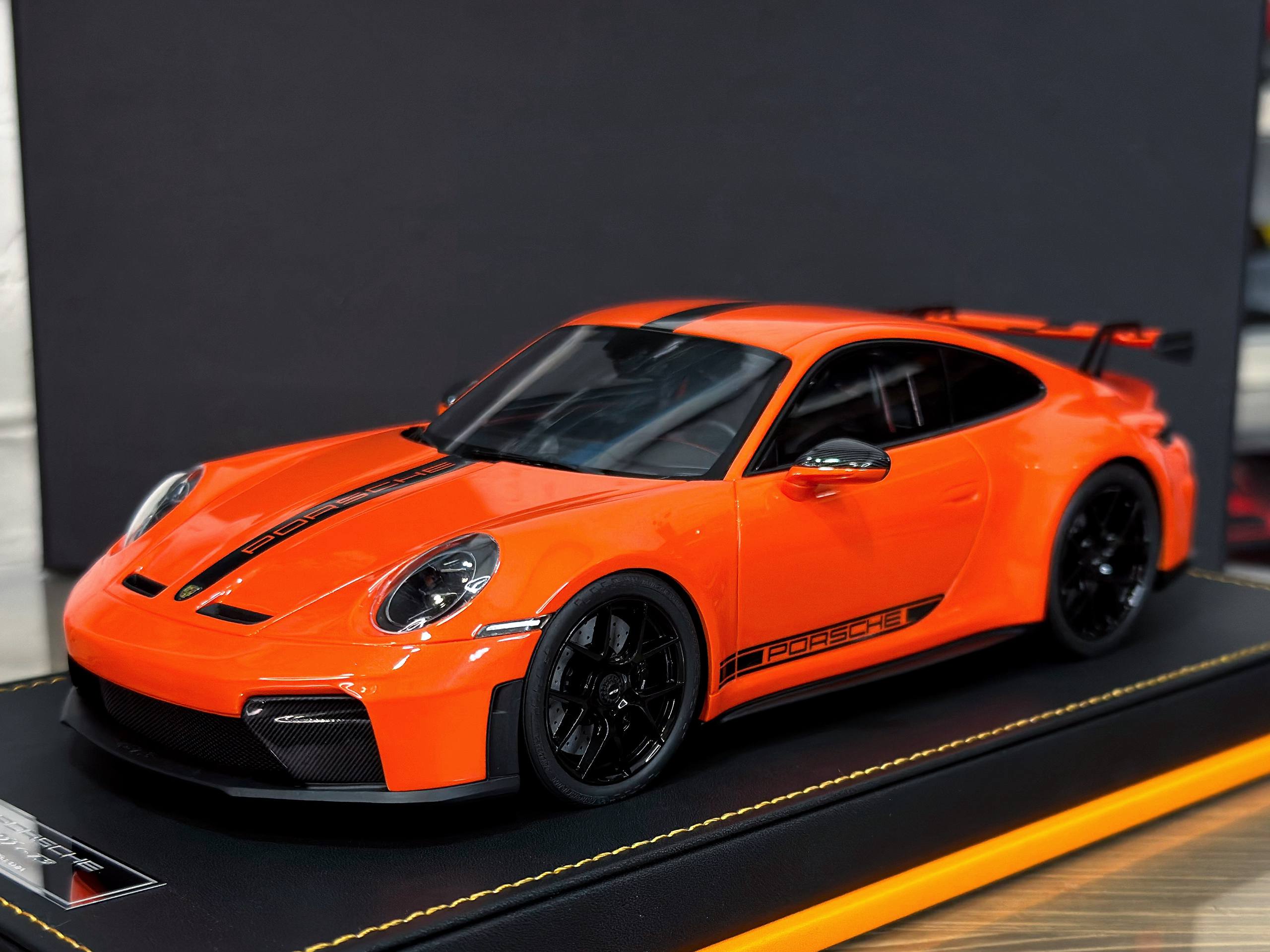 IVY Merit Porsche 911 GT3 Orange/Black Livery 1:18