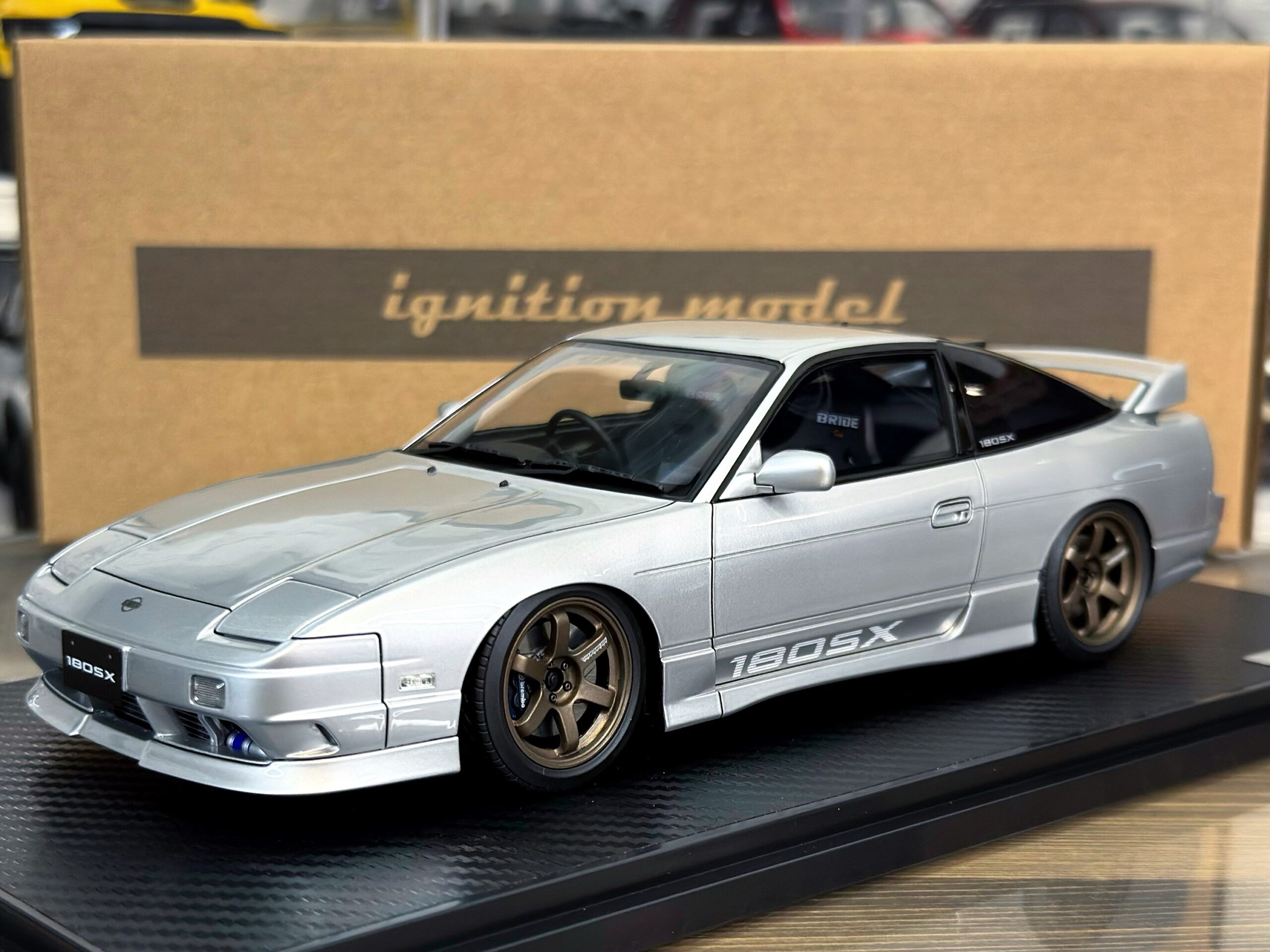 IG3761 Ignition Model Nissan 180SX TYPE X (RPS13) Silver 1:18