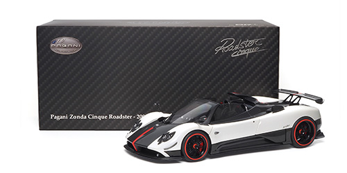 ALM856111 Almost Real Pagani Zonda Cinque Roadster 2009 Bianco Benny 1:18