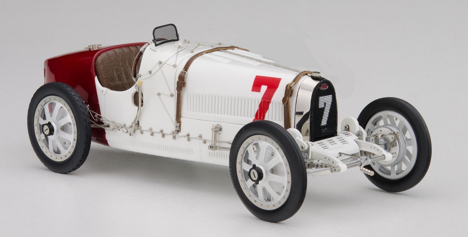 B-003 CMC Bugatti T35 Nation Colour Project Poland 1924 White 1:18