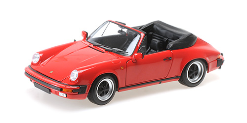 100063030 Minichamps Porsche 911 Carrera Cabriolet 3.2 1983 Red 1:18