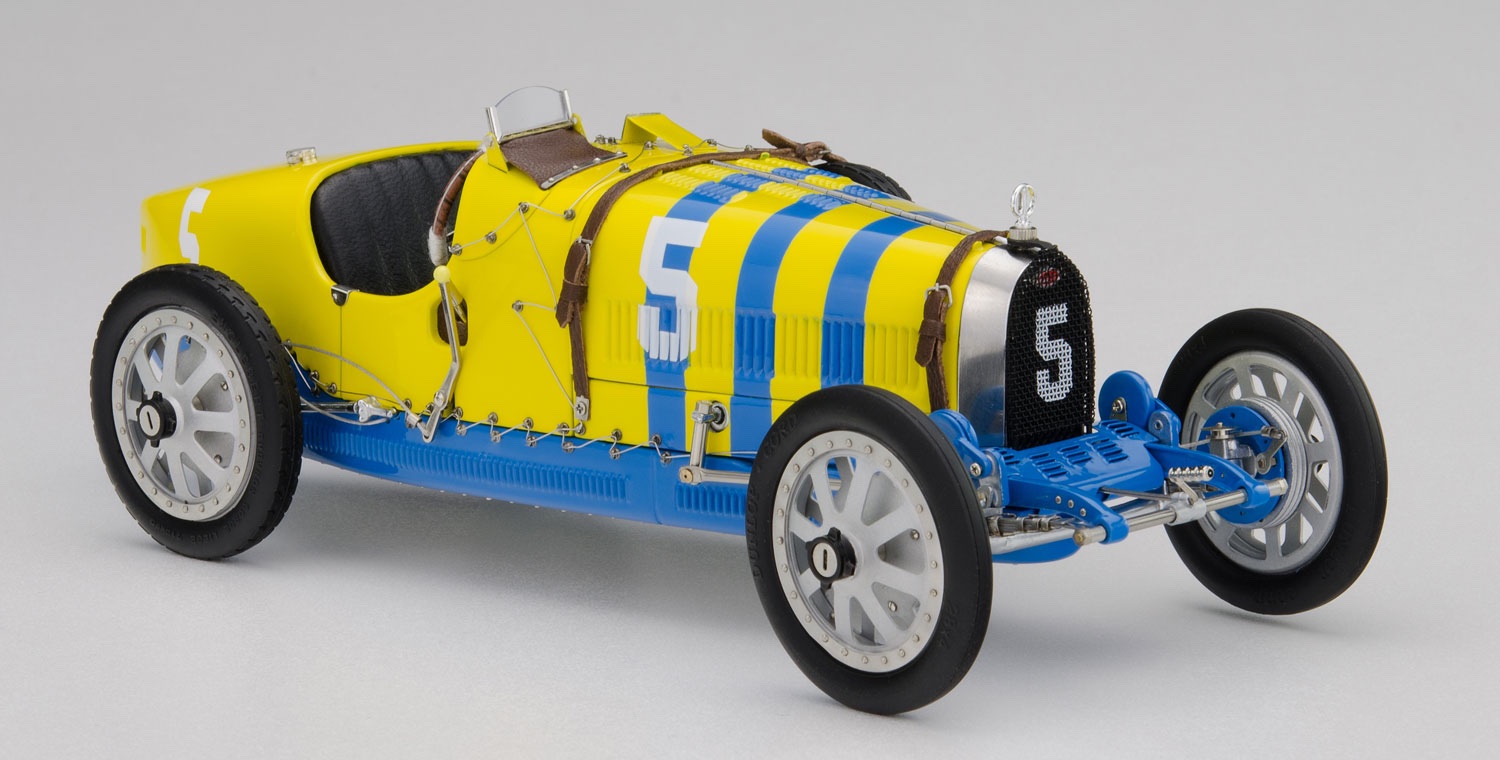 B-011 CMC Bugatti T35 Nation Colour Project Sweden 1924 Yellow/Blue 1:18