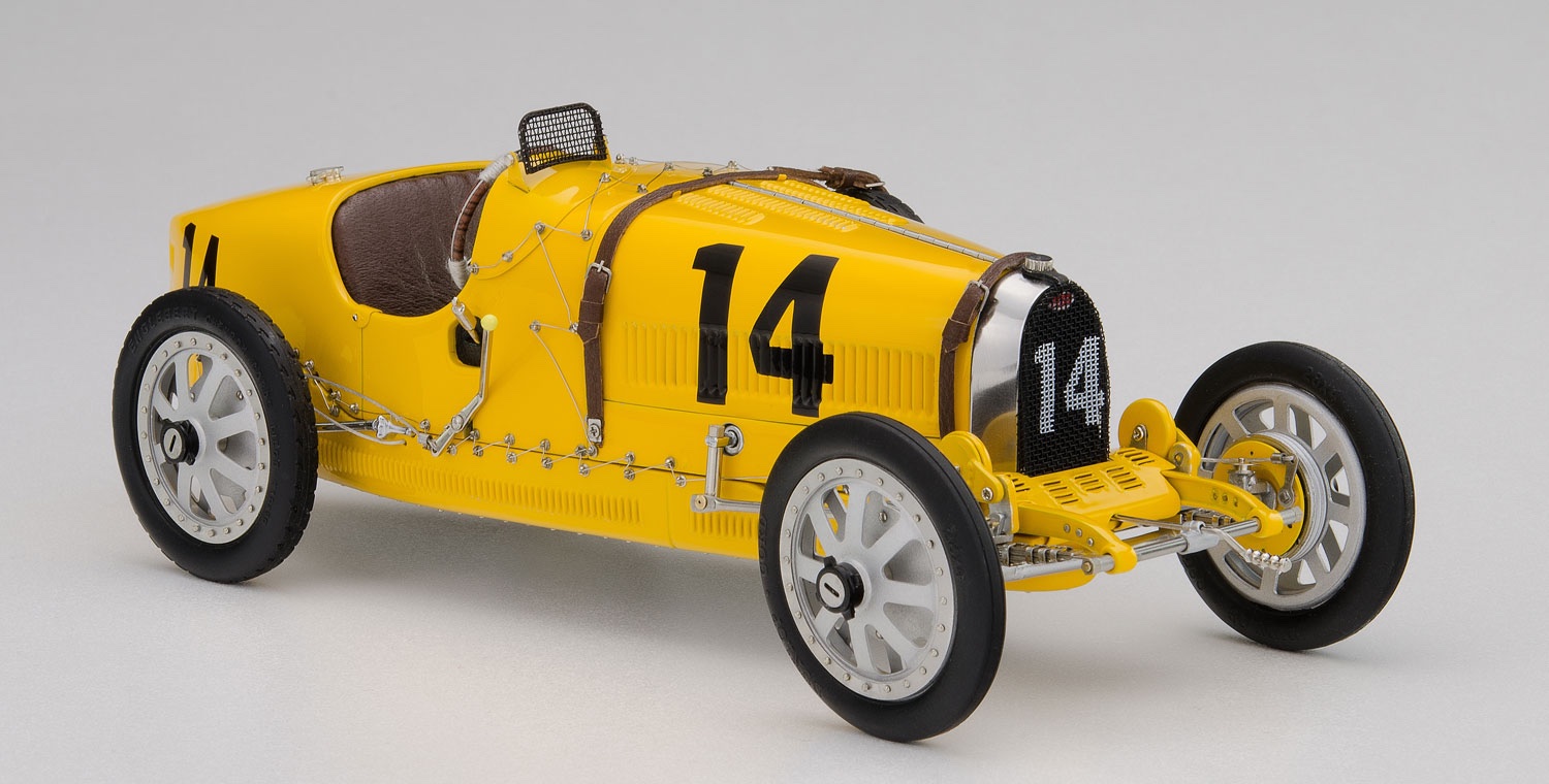 B-008 CMC Bugatti T35 Nation Colour Project Belgium 1924 Yellow 1:18
