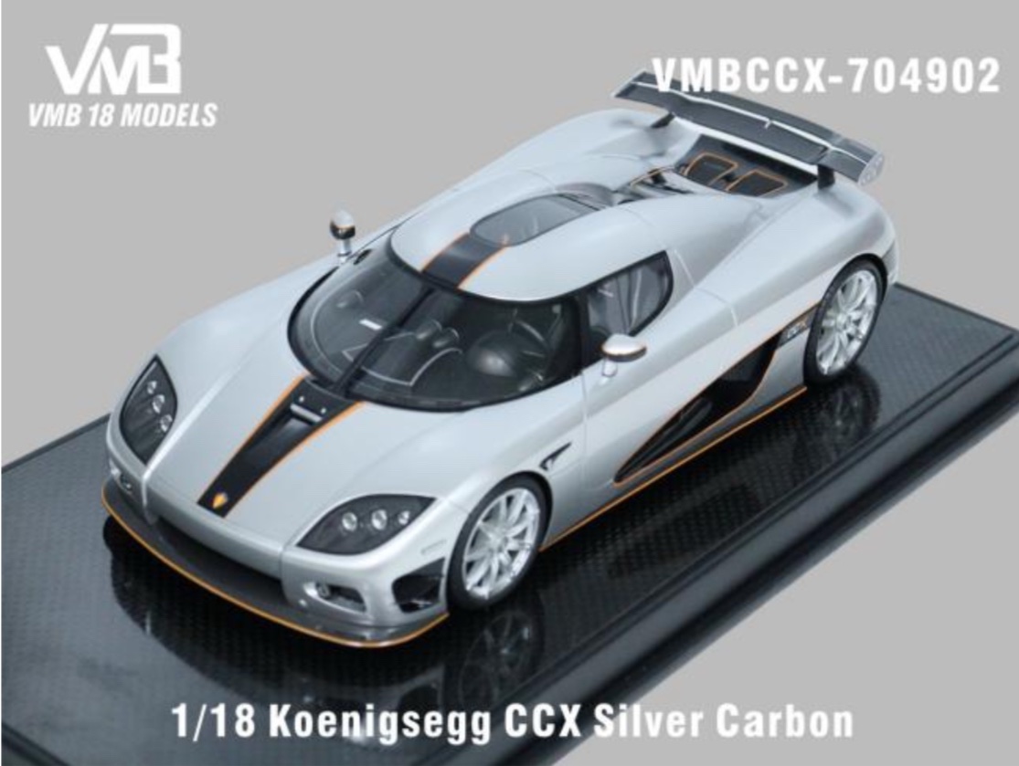 CCX704902 VMB Models Koenigsegg CCX Silver/Carbon 1:18
