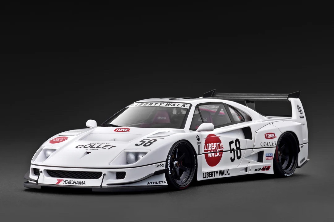 IG3788 Ignition Model Ferrari LB-WORKS 40 White 1:18