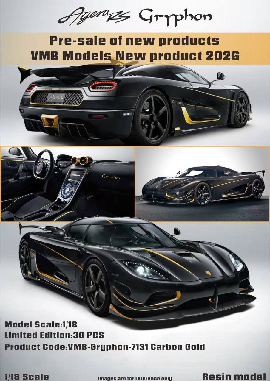 RS7131 VMB Models Koenigsegg Agera RS Gryphon Carbon Edition 1:18