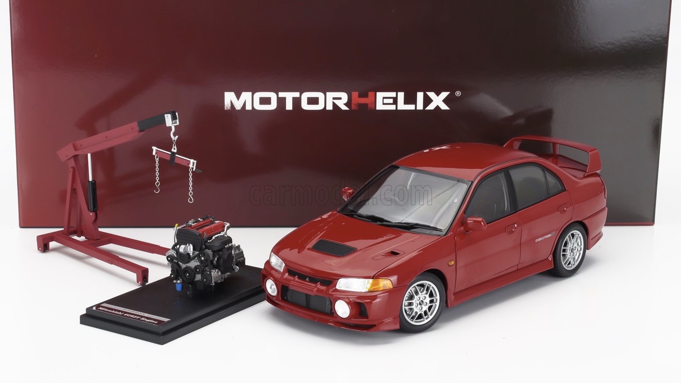 M84004 Motorhelix Mitsubishi Lancer EVO IV Red 1:18