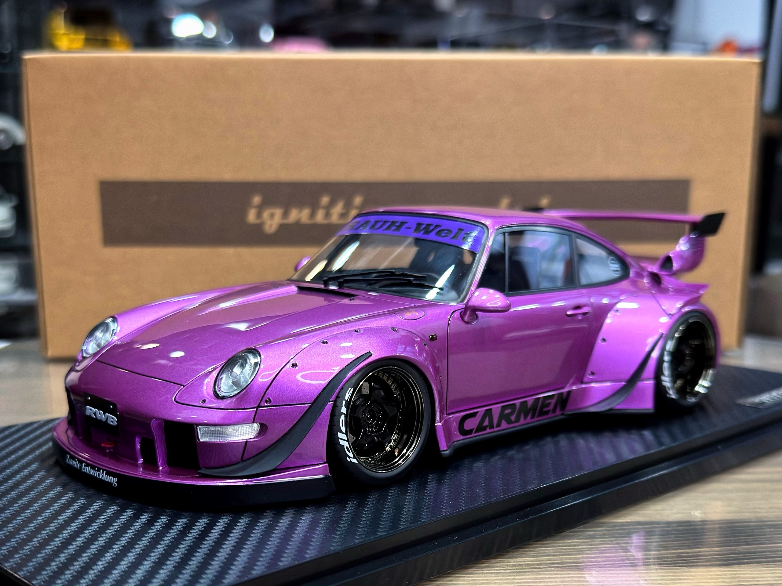 IG3623 Ignition Model RWB 993 CARMEN Purple Metallic 1:18